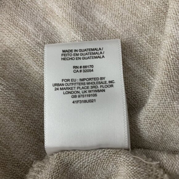 We The Free Beige Slouchy V Neck Knit Pullover Lightweight Top XS - Picture 6 of 6